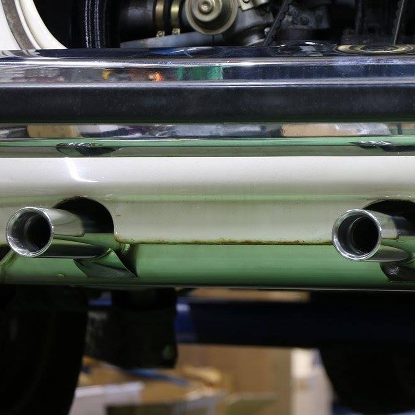 Exhaust 'German Look' - Super Flow, without pre-heat risers