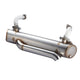 Exhaust 'Vintage Speed' without pre-heat risers / Stainless steel - lowered, hidden tailpipe