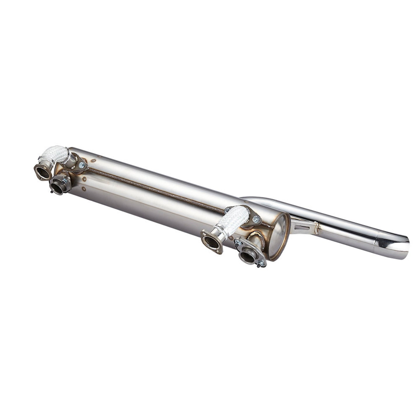 Exhaust 'Vintage Speed' without pre-heat risers / Stainless steel - standard tailpipe 'Super Flow'