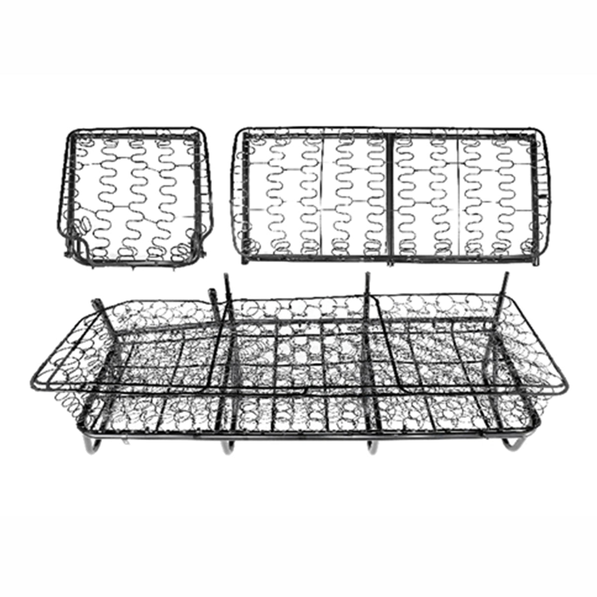 Middle seat frame, bottom and back