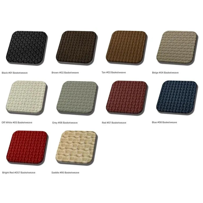 TMI Front Seat Cover Set for Bench Seat with Vertical Heat Lines in Single Colour Basket Weave: T2 Bay (1968-1974)