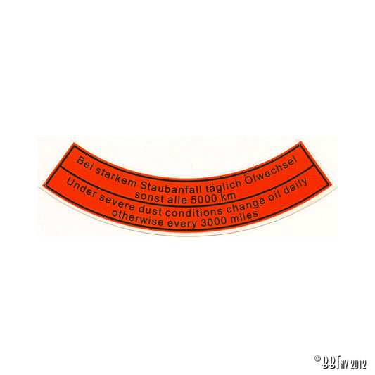 Sticker air cleaner