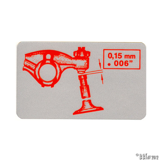 Sticker valve play