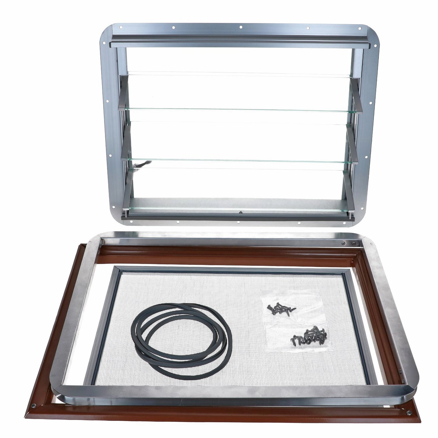 Westfalia louvre window, complete