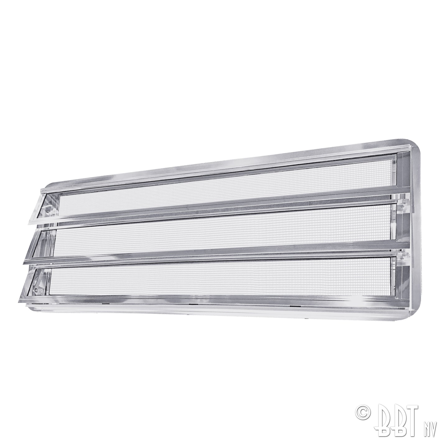 Westfalia louvre window complete, knob right