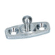 Locking pin for windshield frame on hood