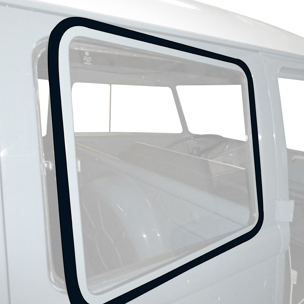 Side window seal, outside, pop-out