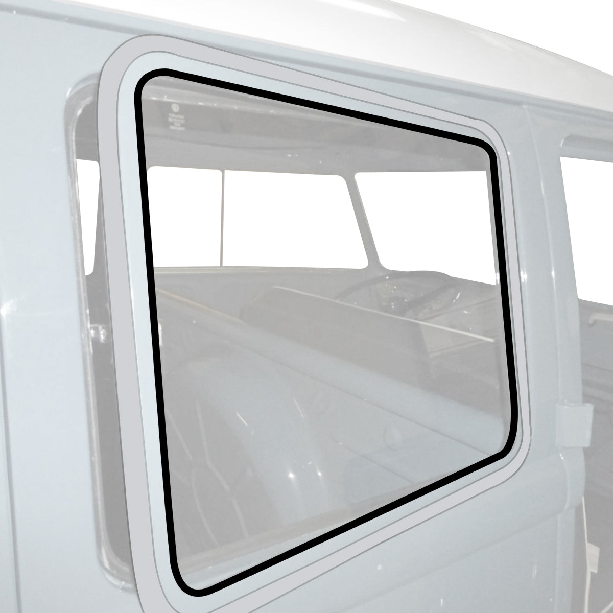Seal between frame and window, pop-out