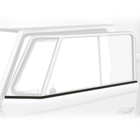 Seal between window frame and door, as pair