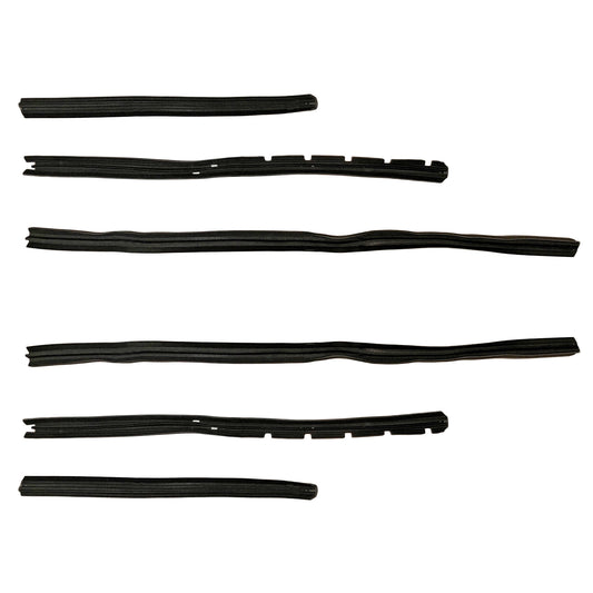 Felt channel set, 6 pieces/ 2 doors