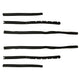 Felt channel set, 6 pieces/ 2 doors