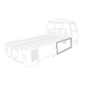 Side storage door rubber Pick Up left or right, Complete for one door