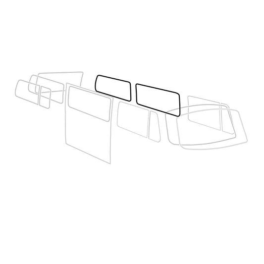 Side window seal with preformed corners. German Quality