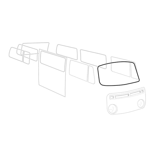 Front window seal 'Deluxe' (alu trim)