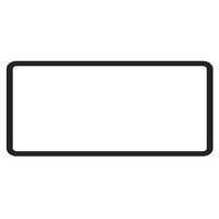 Central side window seal 'Deluxe' (alu trim)