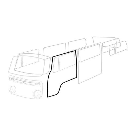 Door seal, left, each, German quality