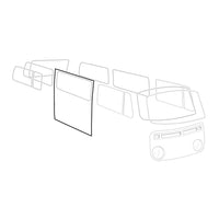 Side sliding door rubber, right, Top Quality