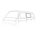 Side centre window seal 'Deluxe' (plastic trim)