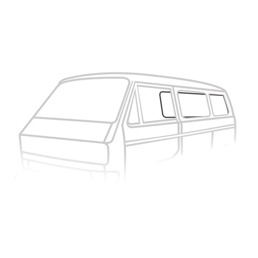 Rear window seal 'Deluxe' (plastic trim)
