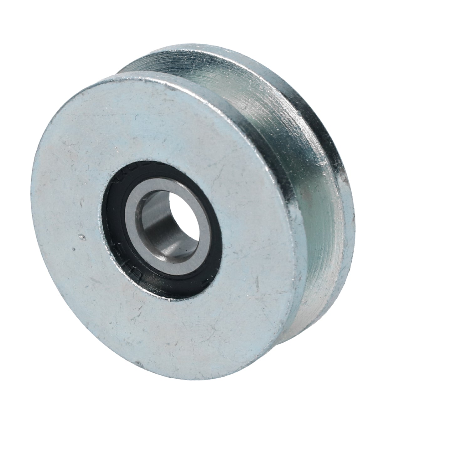 Guide bearing central sliding door hinge
