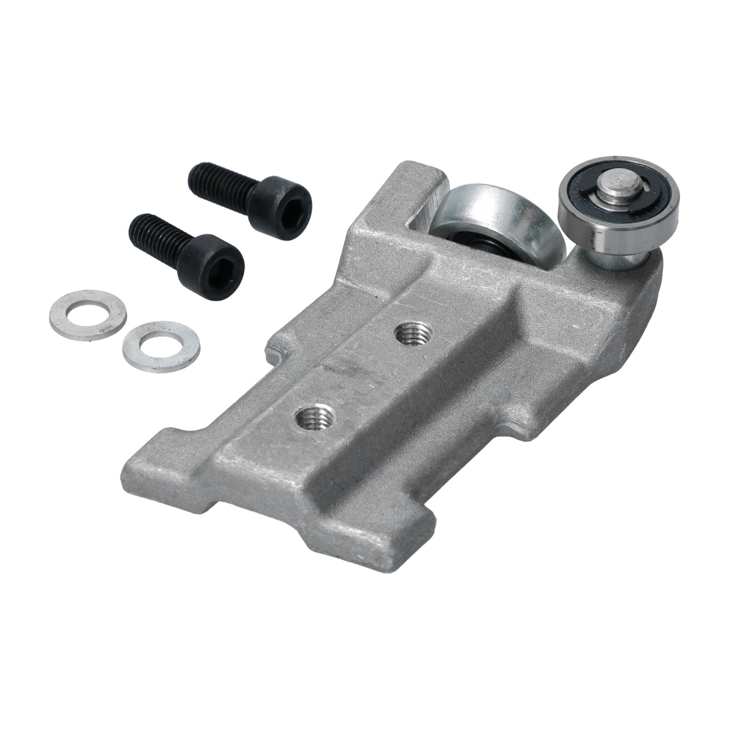 Lower bracket with roller for slidingdoor