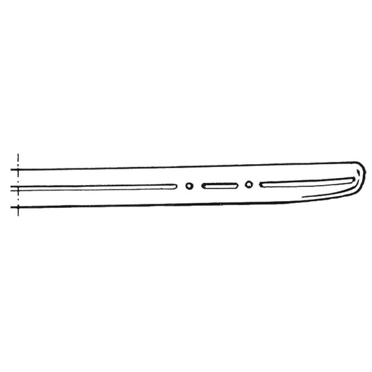 Bumper rear, with groove, bare