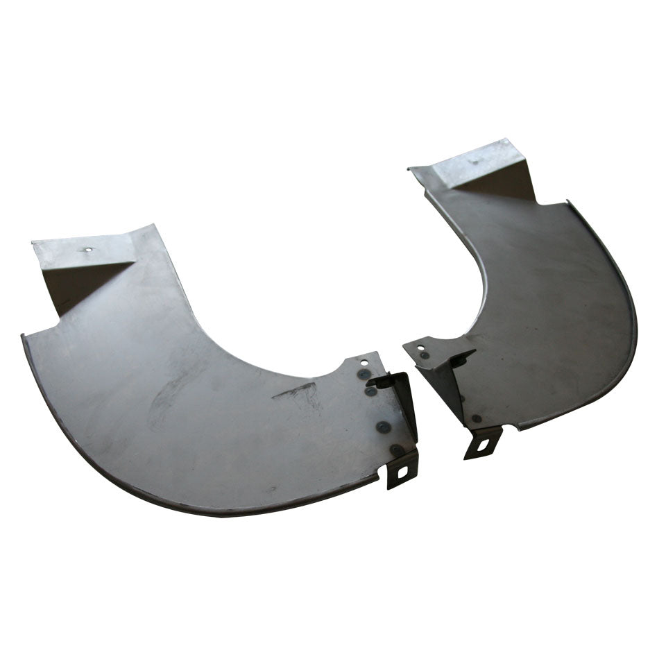 Bumper splashpans, as pair