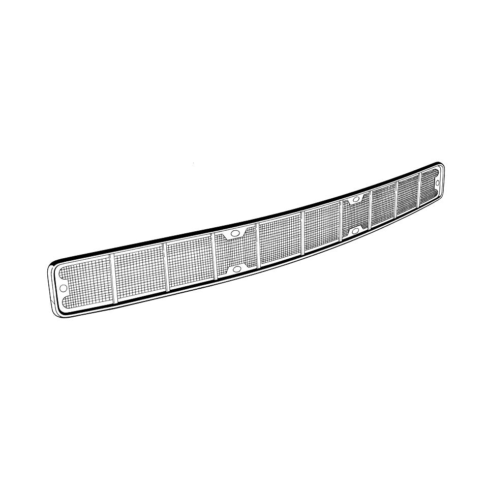 Insectscreen behind front grille