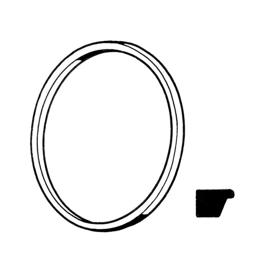 Seal between headlight and fender, as pair