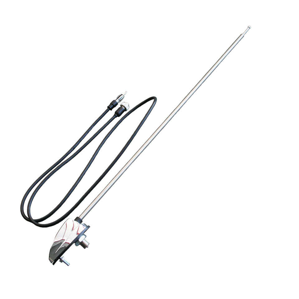 Antenna chromed base, 1 point fixation