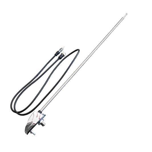 Antenna chromed base, 1 point fixation