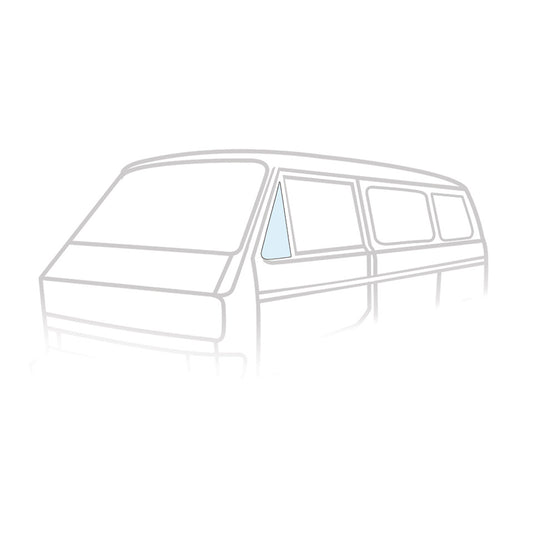 Vent wing window open, left