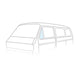 Vent wing window open, left