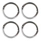 Outside, chrome wheel ring 15 inch, S/S