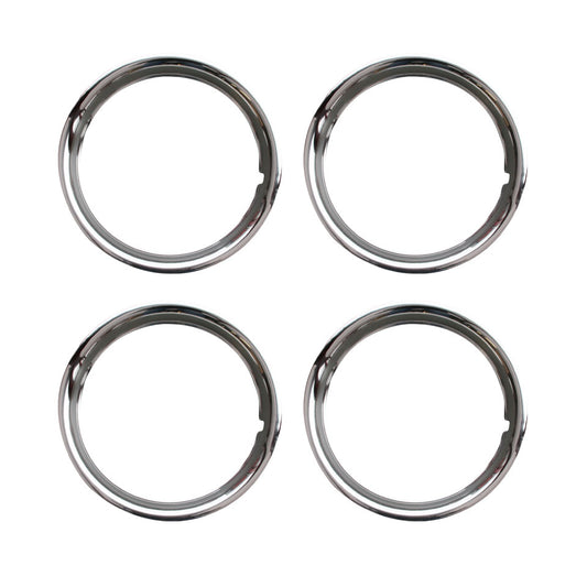 Outside, chrome wheel ring 14 inch, S/S
