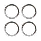 Outside, chrome wheel ring 14 inch, S/S