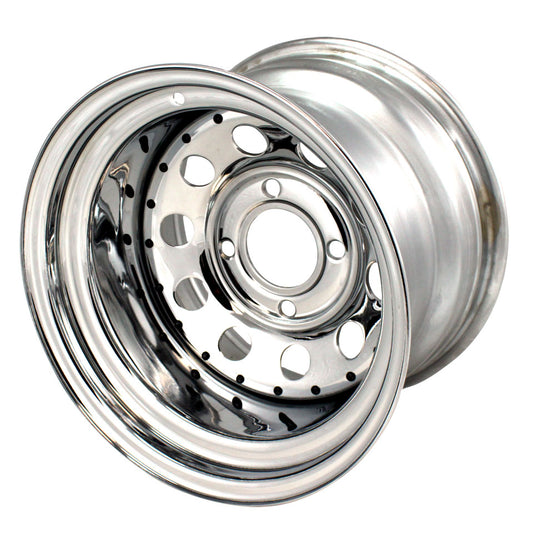 Wheel Modular, chrome, 4 lug (4x130), 10 x 15&quot;, ET -37