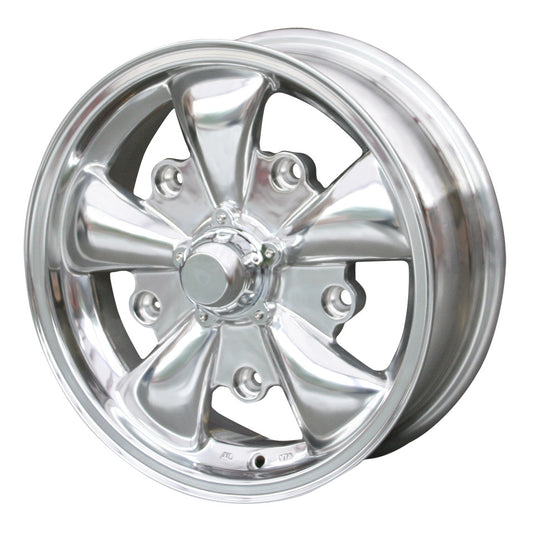 Wheel 5 spoke, polished, 5 lug (5x205), 5.5 x 15&quot;, ET +20