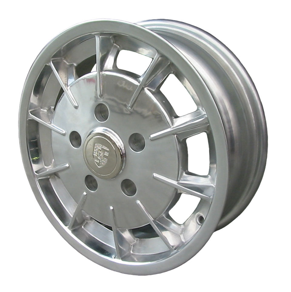 Wheel Gasburner, polished, 5 lug (5x130), 5.5 x 15&quot;, ET +35