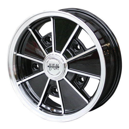 Wheel BRM, polished/black, 5 lug (5x205), 5 x 15&quot;, ET +14