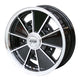 Wheel BRM, polished/black, 5 lug (5x205), 5 x 15&quot;, ET +14