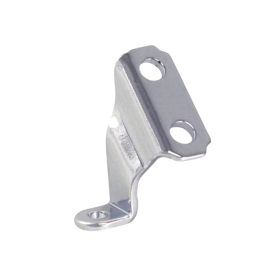 Vent wing upper mount bracket, right/chrome