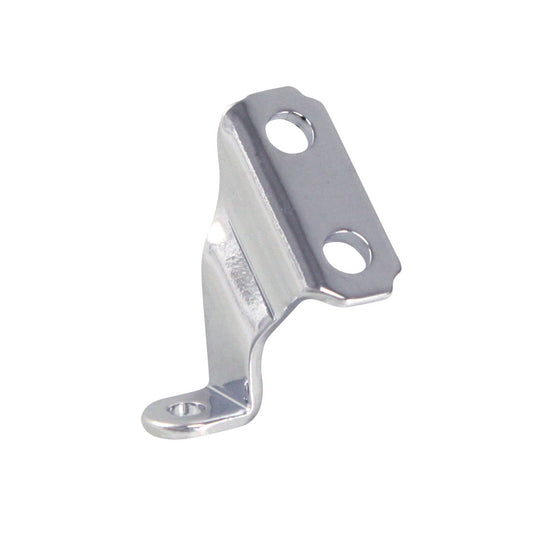 Vent wing upper mount bracket, right/chrome