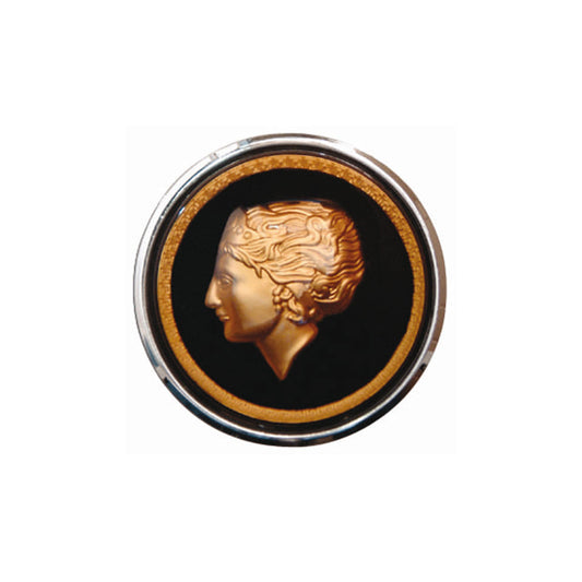 Horn button ''GOLDEN LADY'' for Banjo steeringwheel 'Flat4'
