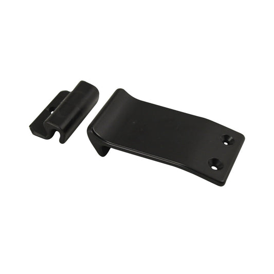 Rear seat backrest retaining hook + catch, coupe