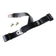 Lap belt black (universal), each, e-marked