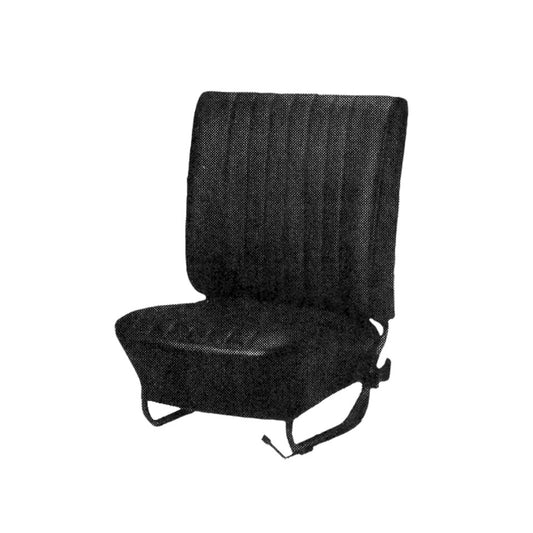Seat cover set, black, Basket weave, Euro style