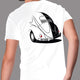 T-shirt 'Oval' white, X-Large