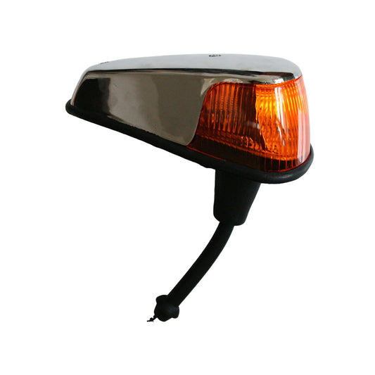 Front turn signal indicator, left, orange lens, USA-model, mounting on the wings.