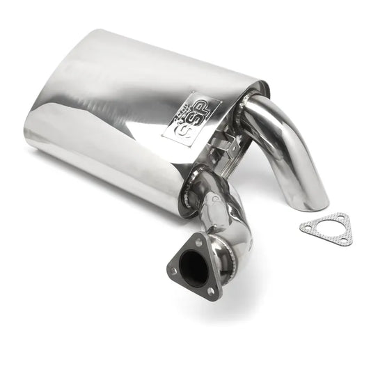Stainless Steel Sidewinder Exhaust Silencer 1300-2100cc: Beetle (1960-1979), T2 Split Bus (1950-1967), Beetle Cabrio (1960-1979)